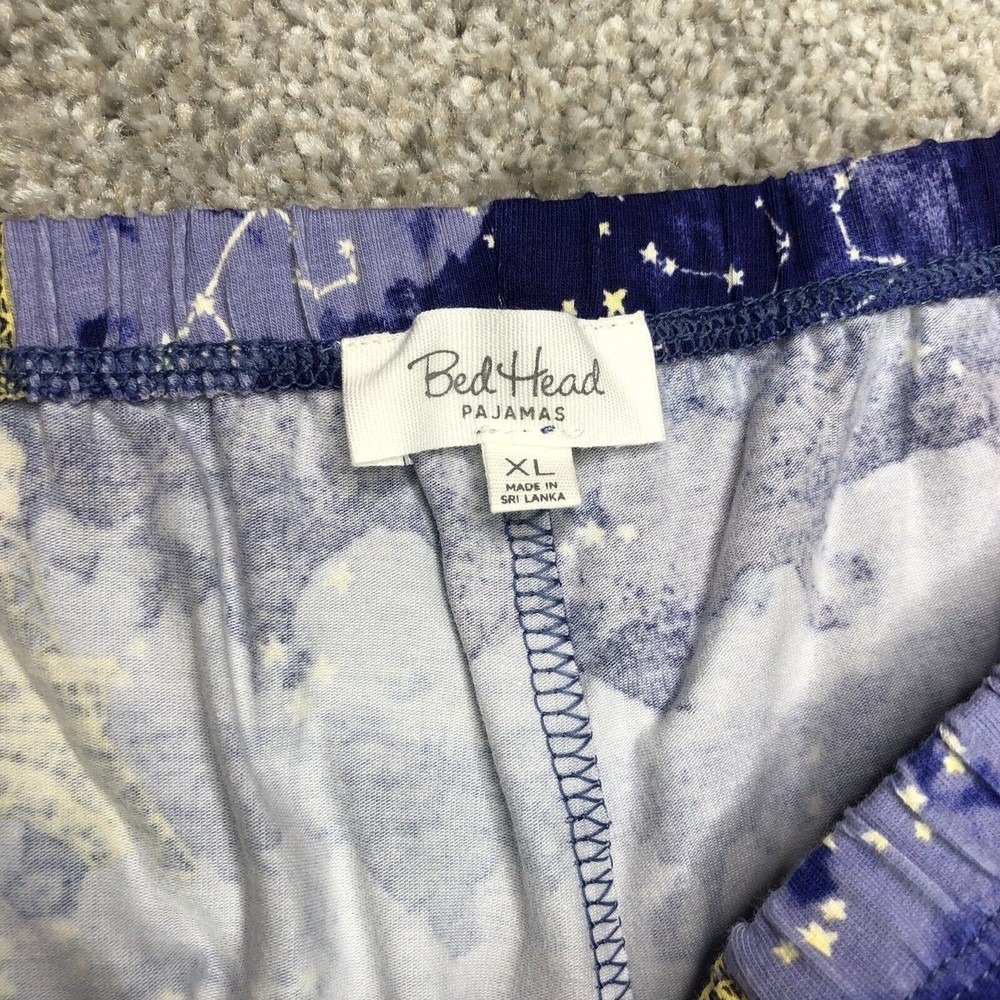 NWT BedHead Astral Eiffel Tower Paris Skies Purple Cotton/Stretch Pajama Set XL - Picture 12 of 12